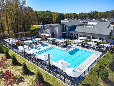 a aerial view of the pool at the resort at governors residence